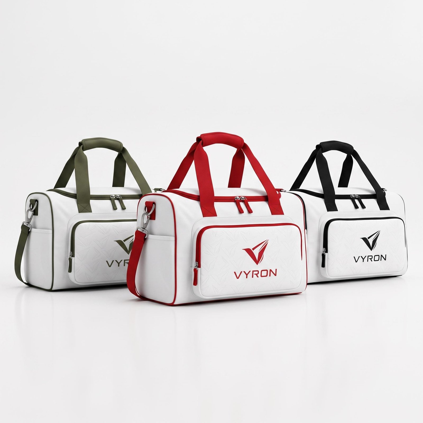 VYRON ECHELON AERO ECOSYSTEM  Unser umfassendes Taschenportfolio, das die Haltung Ihres Teams vom Spielfeld auf die Reiserouten überträgt, erfüllt alle Anforderungen für Auswärtsspiele und das Training mit absoluter Präzision. Von Rollkoffern über ergonomische Rucksäcke, geräumige Trainingstaschen, praktische Sportbeutel (Gym Sacks) bis hin zu vielseitigen Tragetaschen vereint dieses breite Sortiment Schweizer Designcodes mit Langlebigkeit und Funktionalität. Fügen Sie diese als Set erhältliche Premium-Transportgruppe, die vollständig mit Ihren Vereinsfarben und Ihrem Logo personalisiert werden kann, Ihrer Angebotsliste hinzu und machen Sie Ihre professionelle Vereinsidentität auf jeder Reise spürbar.