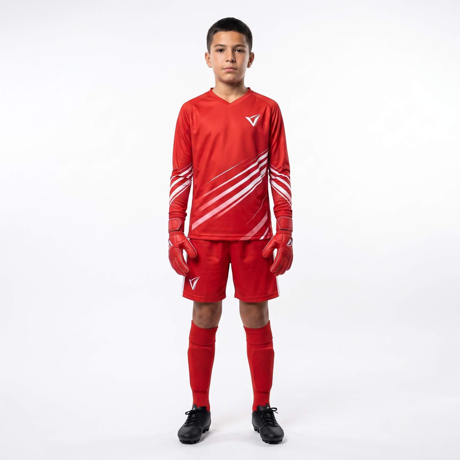 Aero Goalkeeper Serie Unser nach Schweizer Ingenieurskunst entwickeltes Textilportfolio trägt die Vision Ihres Vereins in jeden Bereich des Spielfelds. Mit einer Größenauswahl von S bis 2XL und Optionen für Standard-, Technik- oder Jacquard-Stoffe bauen wir eine vollständige, maßgeschneiderte Identität für Ihr Team auf.