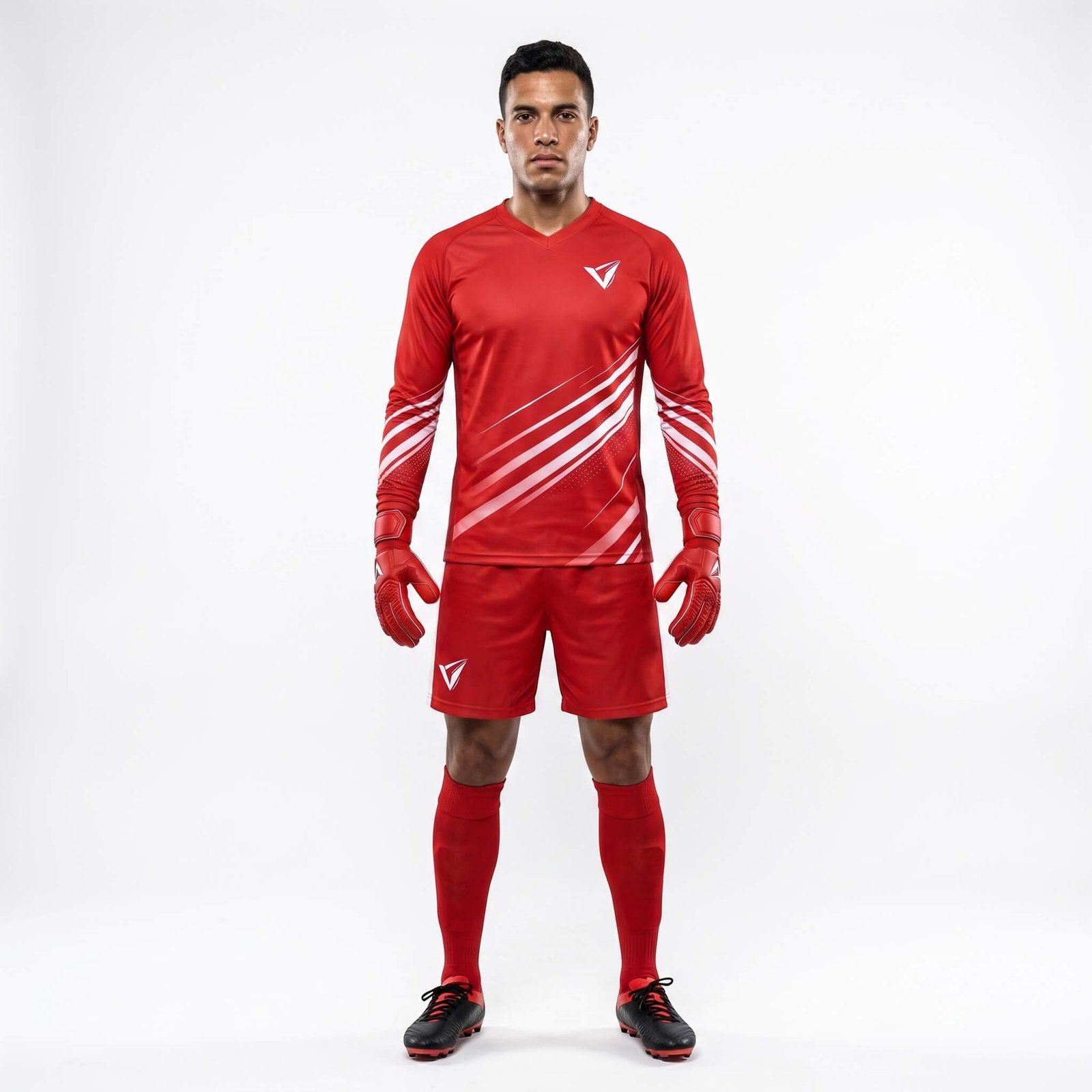 Aero Goalkeeper Serie Unser nach Schweizer Ingenieurskunst entwickeltes Textilportfolio trägt die Vision Ihres Vereins in jeden Bereich des Spielfelds. Mit einer Größenauswahl von S bis 2XL und Optionen für Standard-, Technik- oder Jacquard-Stoffe bauen wir eine vollständige, maßgeschneiderte Identität für Ihr Team auf.